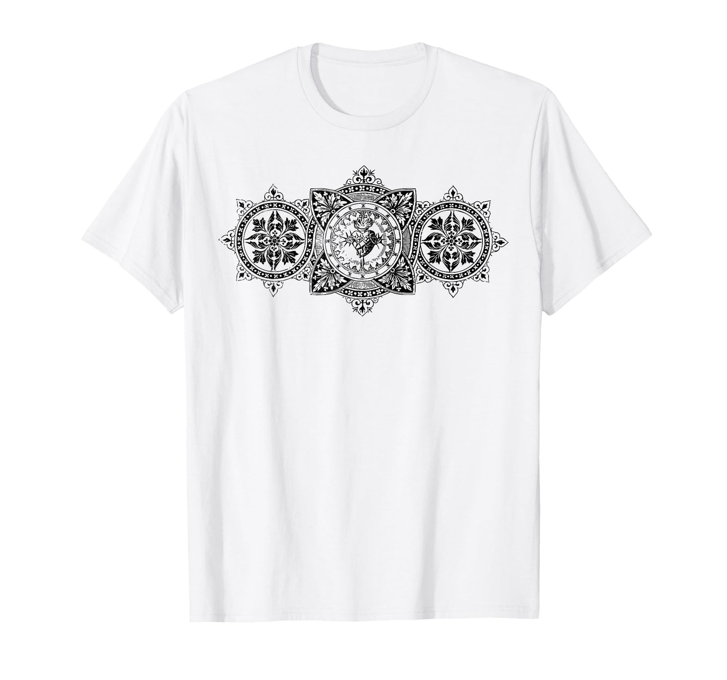 Vintage Sacred Heart of Jesus Symbol Traditional Catholic T-Shirt