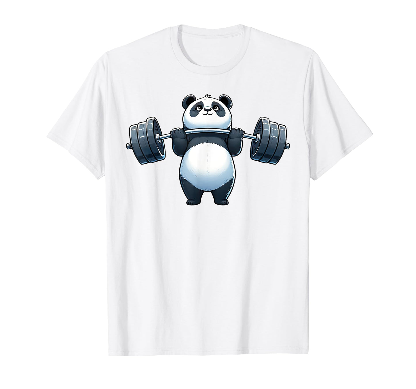 Panda Weightlifting Fitness Gym Training Bodybuilding T-Shirt