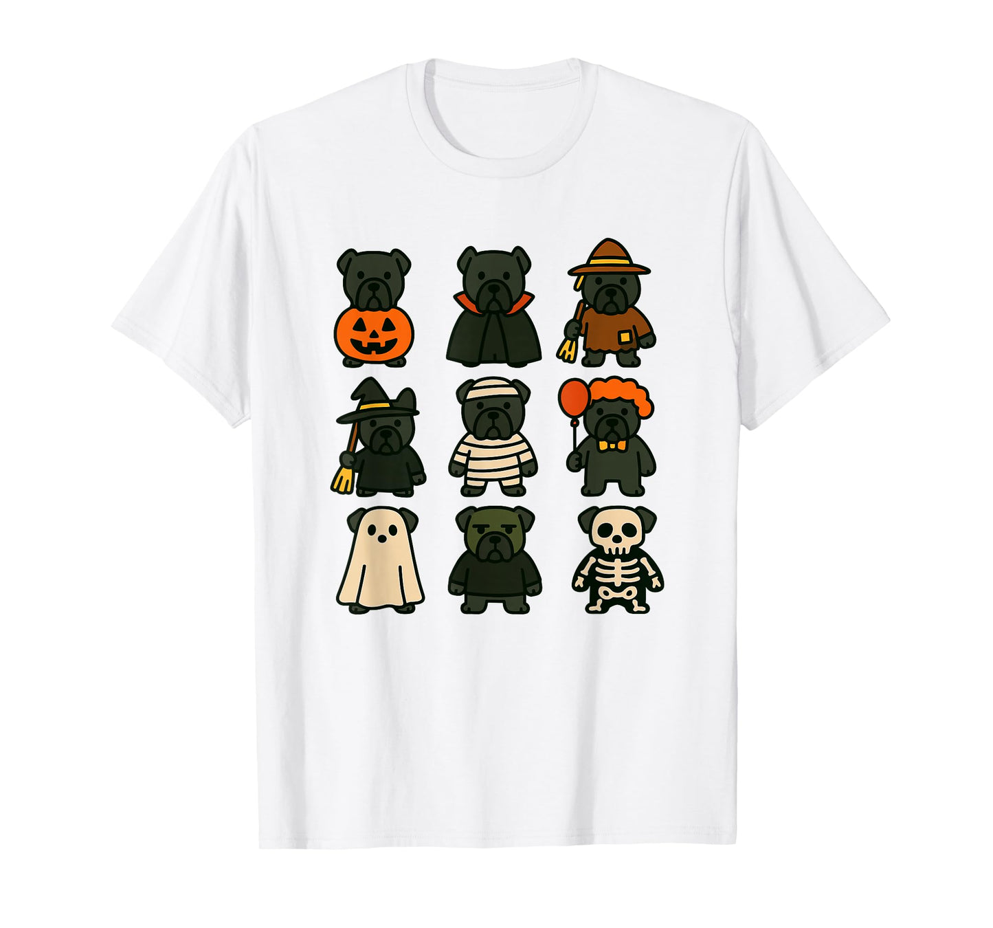 Cane Corso Halloween Costume Funny Scary Dog Ghost Witch T-Shirt