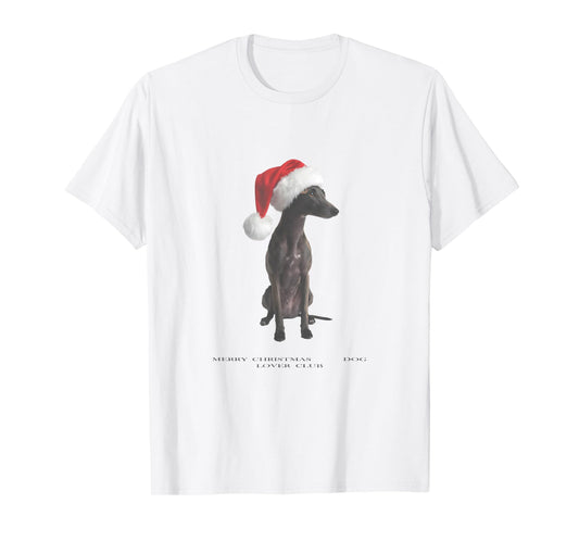 Whippet Christmas Dog Vintage T-Shirt