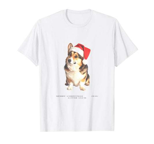 Corgi Christmas Dog Vintage T-Shirt