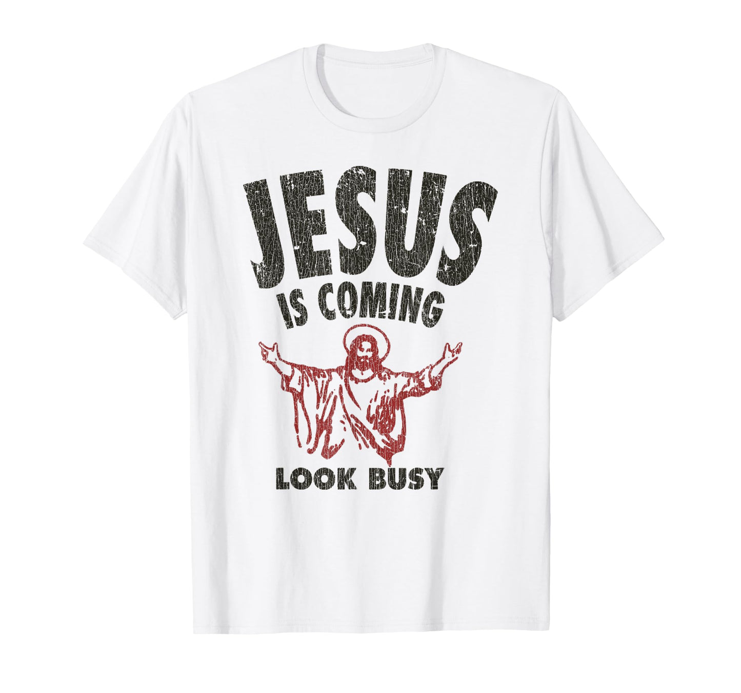 Vintage Jesus Is Coming, Look Busy 1992 T-Shirt