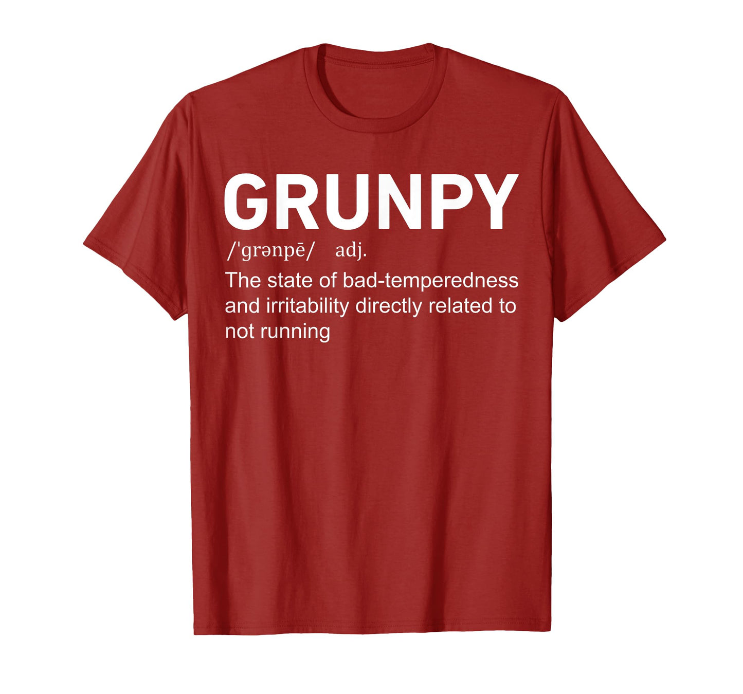 Runner Race Sports Lovers Running Men Women Gift Funny Grunpy Definition Running Runner Gag T-Shirt