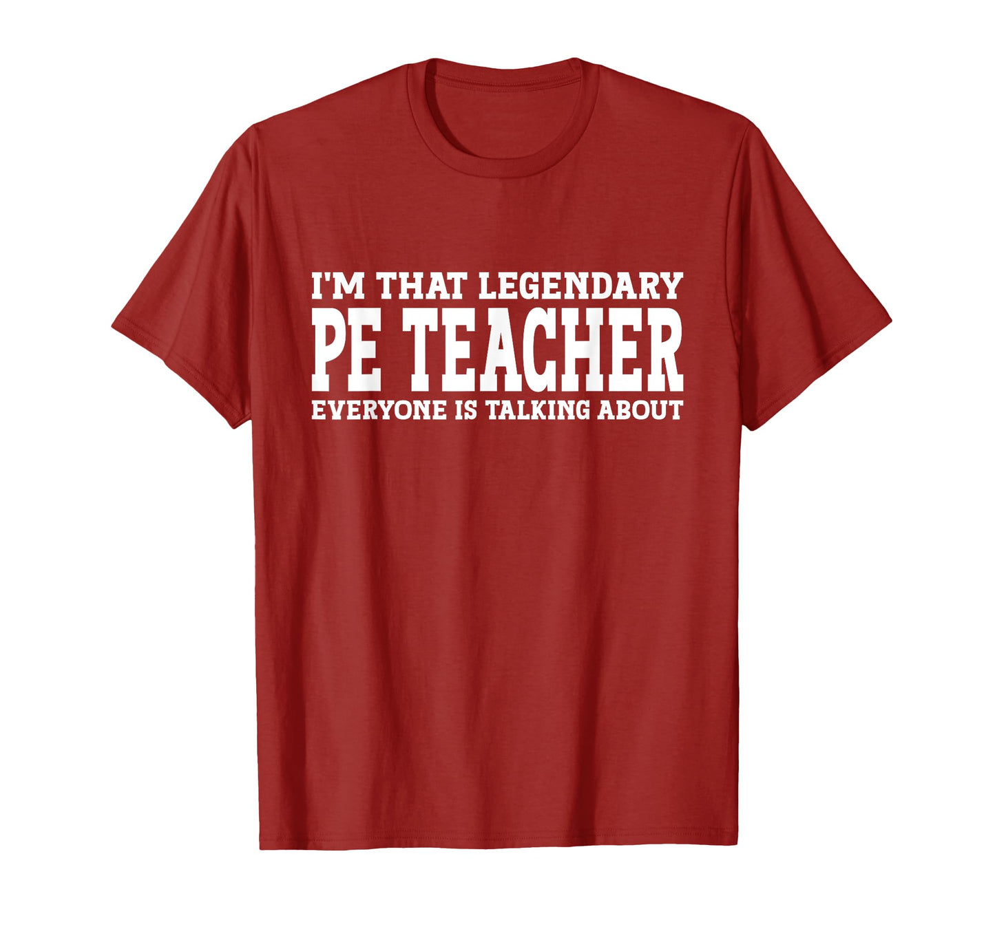 PE Teacher Job Title Employee Funny Worker PE Teacher T-Shirt for Men Women