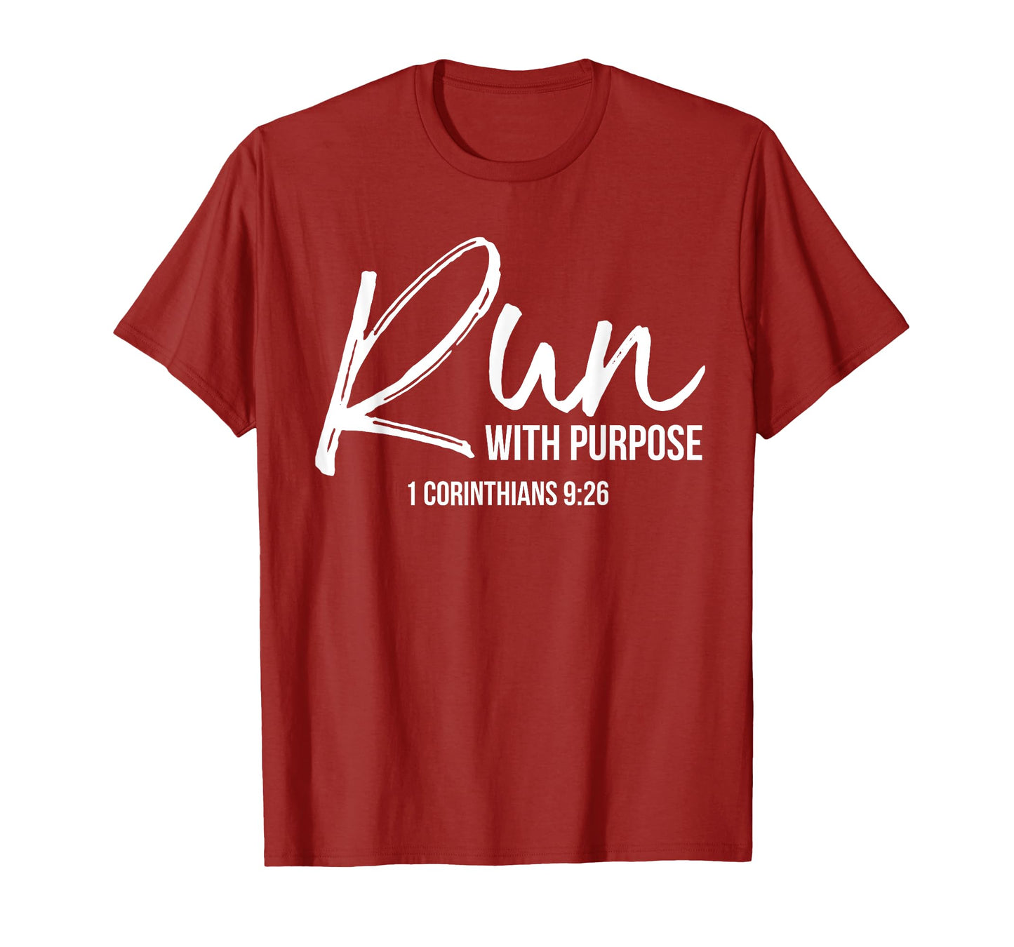 P37 Design Studio Jesus Shirts Christian Runner Gift Running Gear Run With Purpose Quote T-Shirt - Women's, Black, Small, Short Sleeve, Classic Fit, Cotton 100%