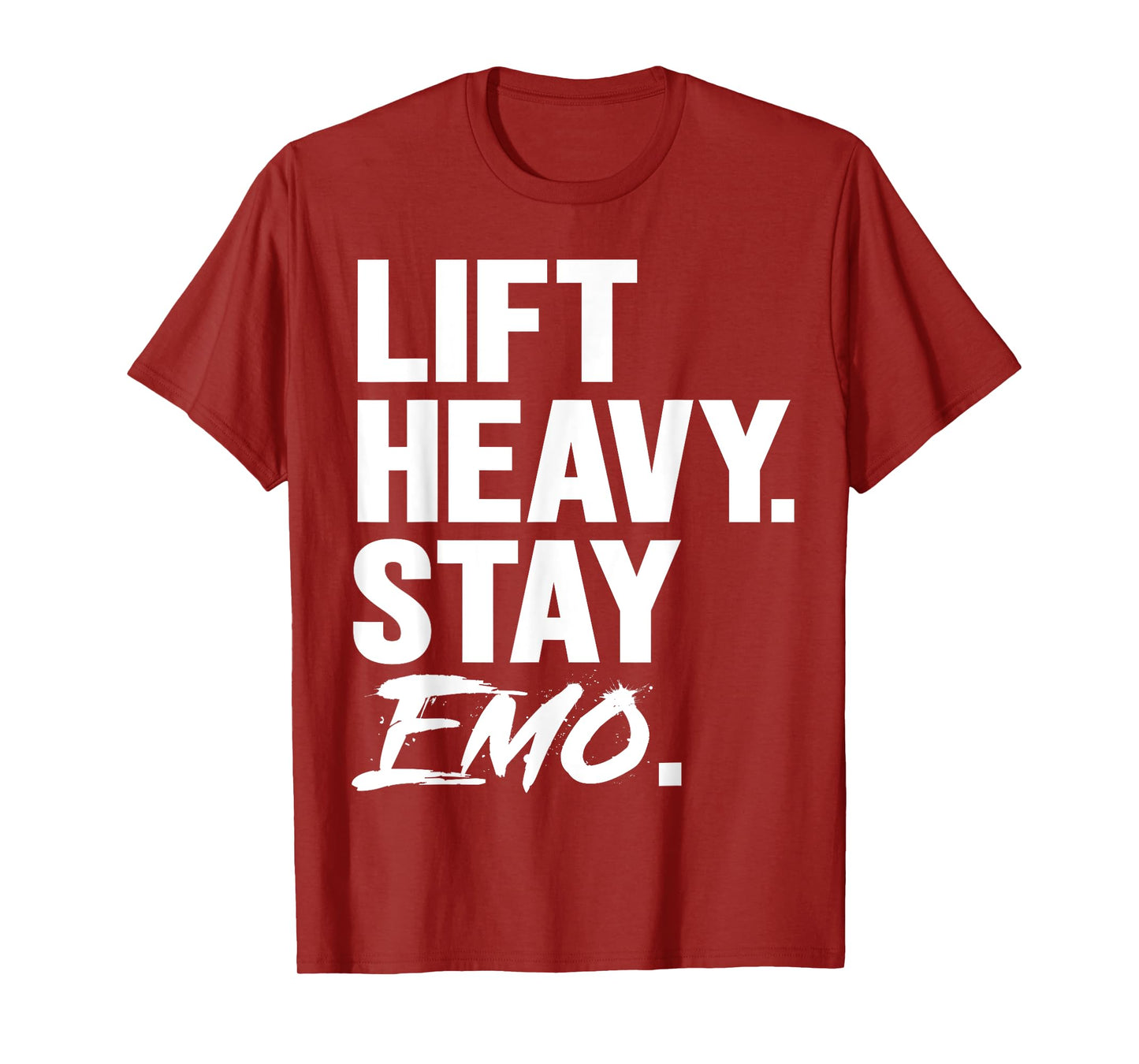 Lift Heavy Stay Emo Gym and Fitness Weightlifting Emo Lover T-Shirt