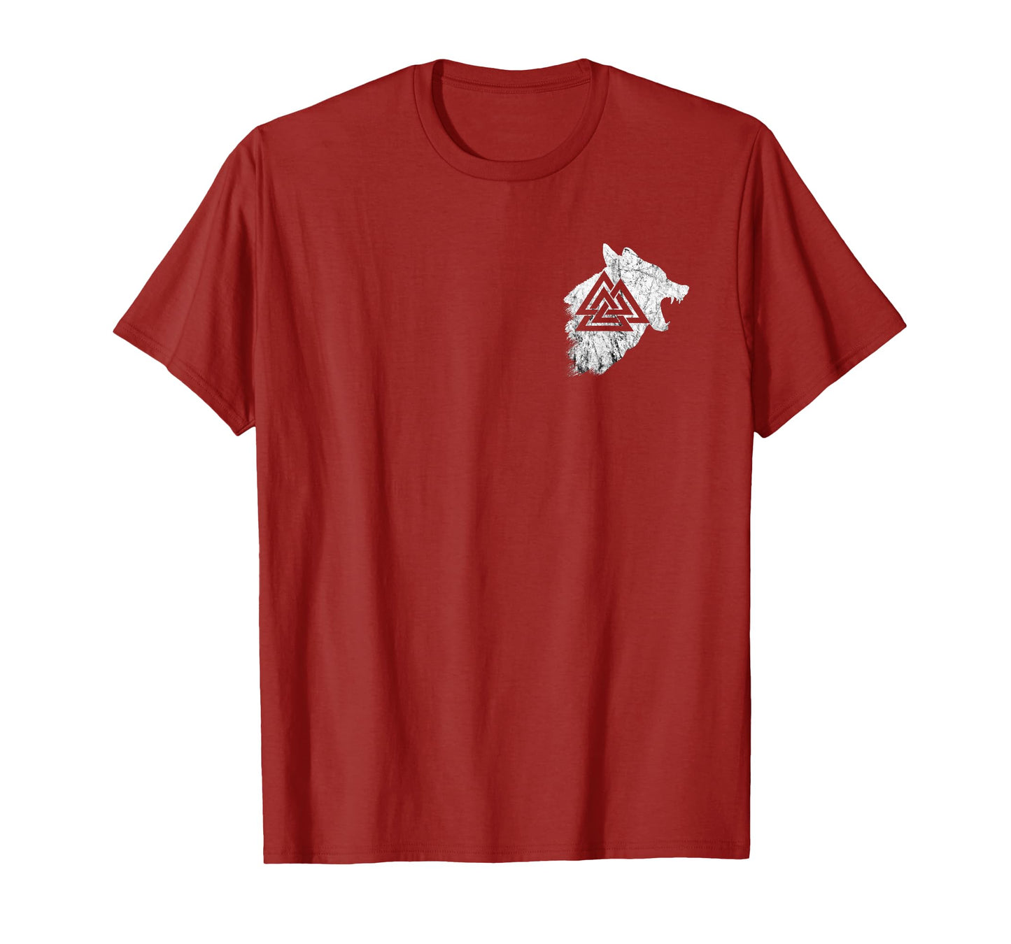 Fenrir Wolf Pagan Valhalla Viking Warrior Valknut Symbol T-Shirt