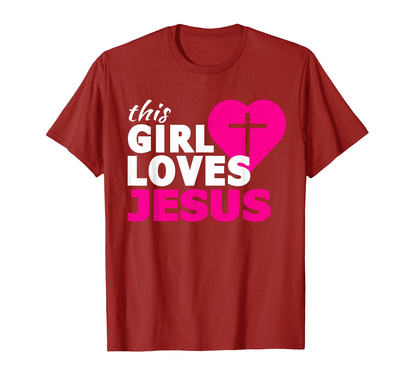 This Girl Loves Jesus Faith Based Christian T-Shirt