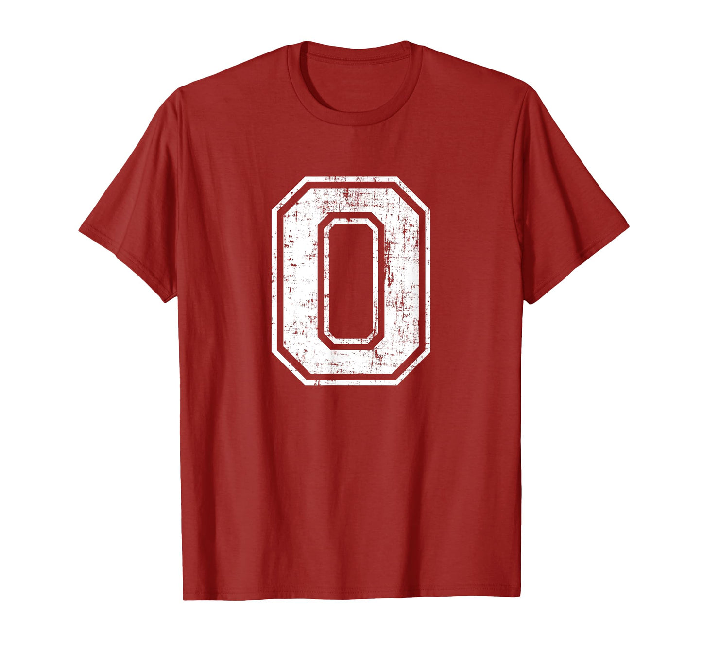 Letter O Uppercase Alphabet Initial School College Varsity T-Shirt