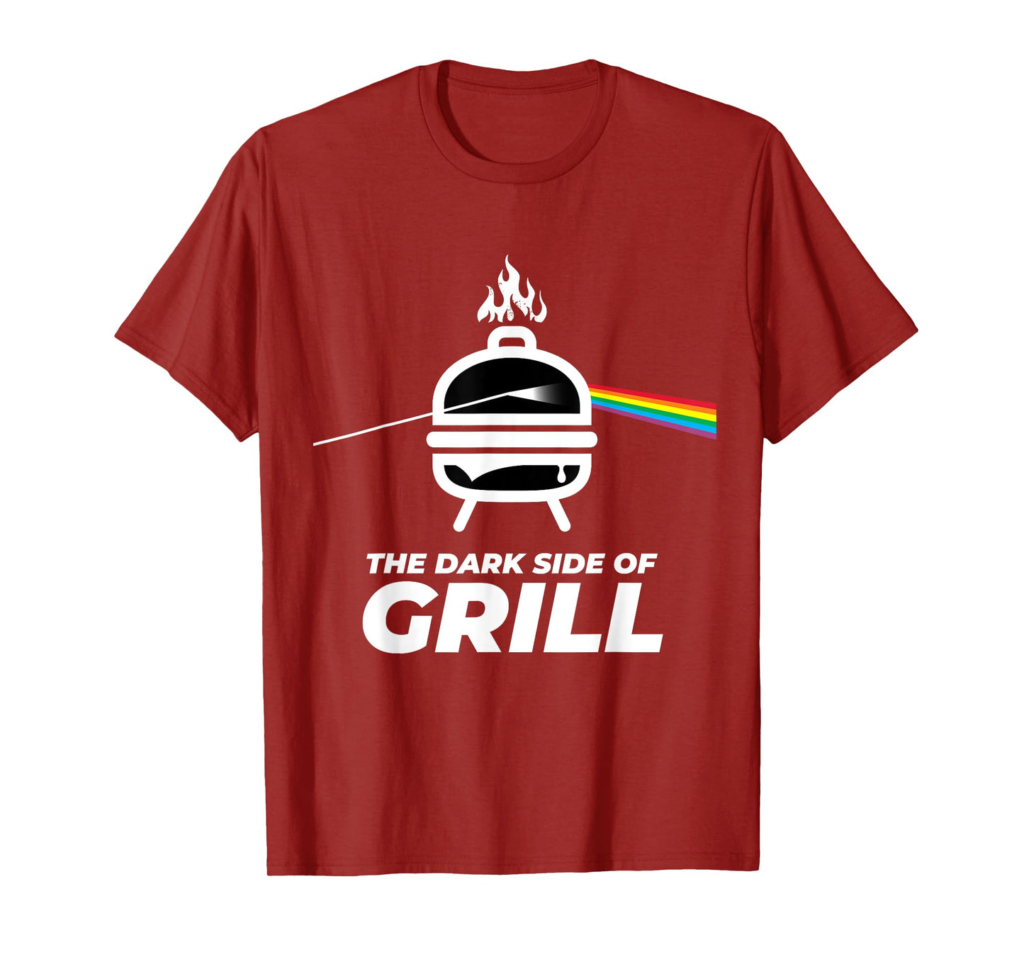 Men's Women's Kids the Dark Side of Grill BBQ Graphic Design T-Shirt