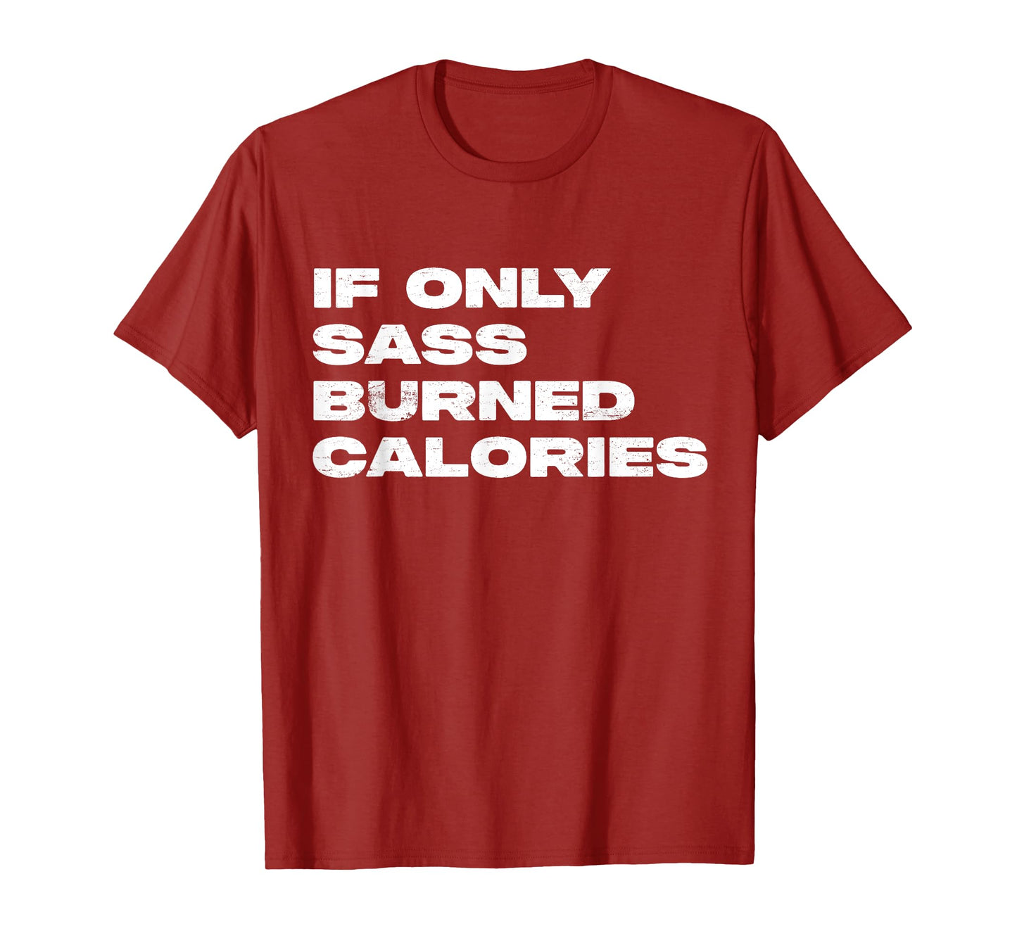 If Only Sass Burned Calories Funny Workout T-Shirt