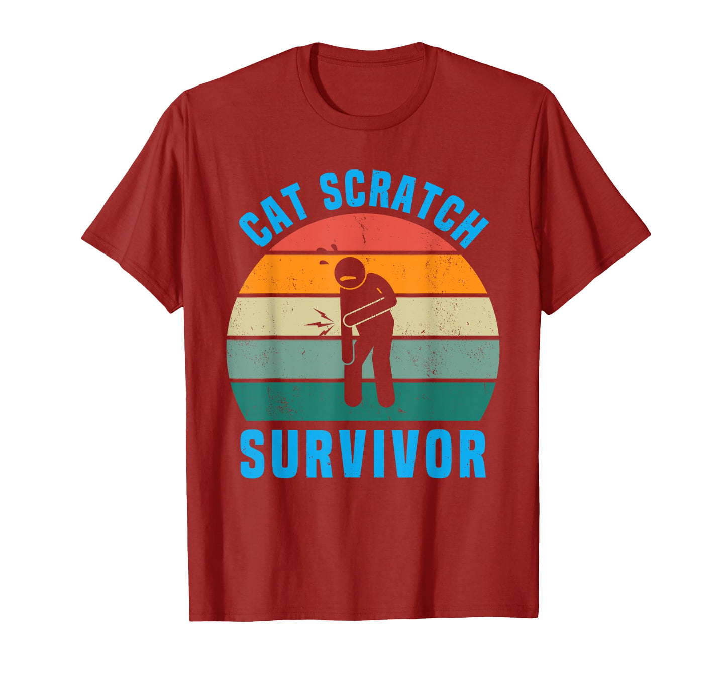 Cat Scratch Survivor I Survived a Feline Scratch Vintage T-Shirt