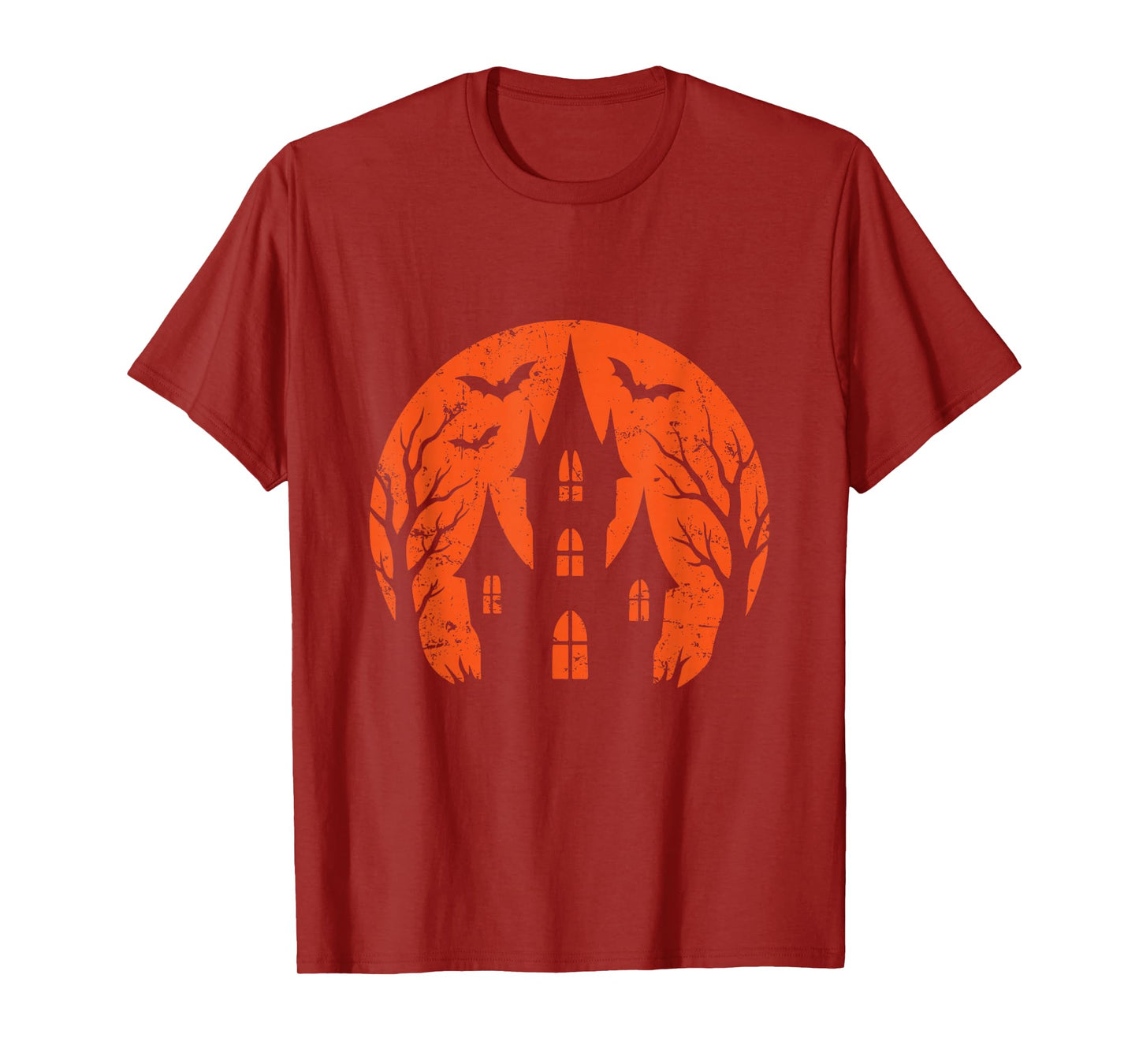 Halloween House Moon T-Shirt