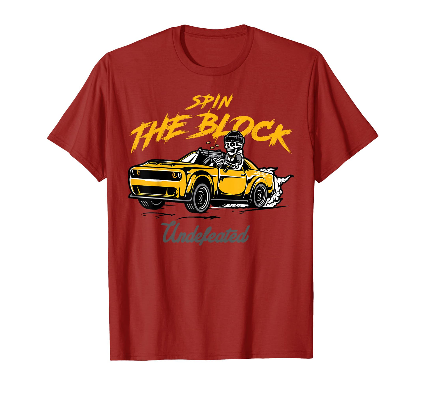 Sneaker Match Tee SPIN THE BLOCK Charcoal University Gold T-Shirt