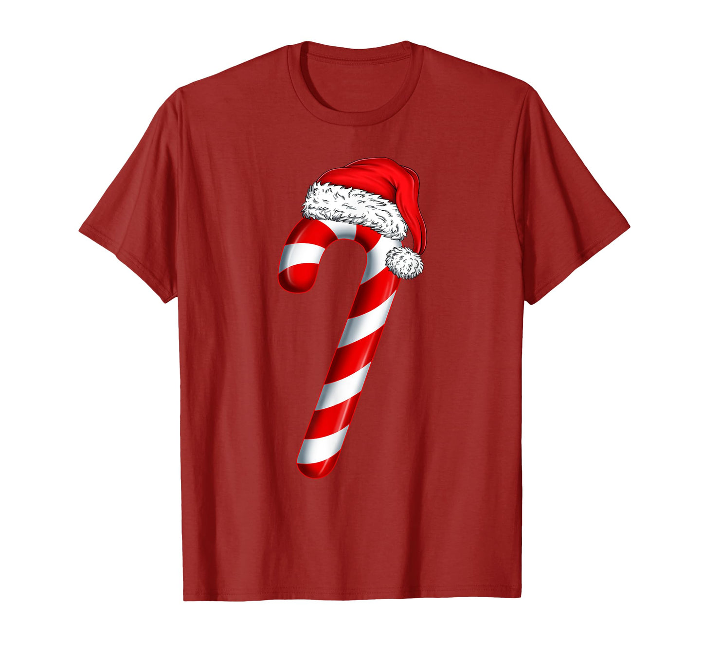 Christmas Crew Candy Cane Santa Hat Kids Girls Boys Women T-Shirt