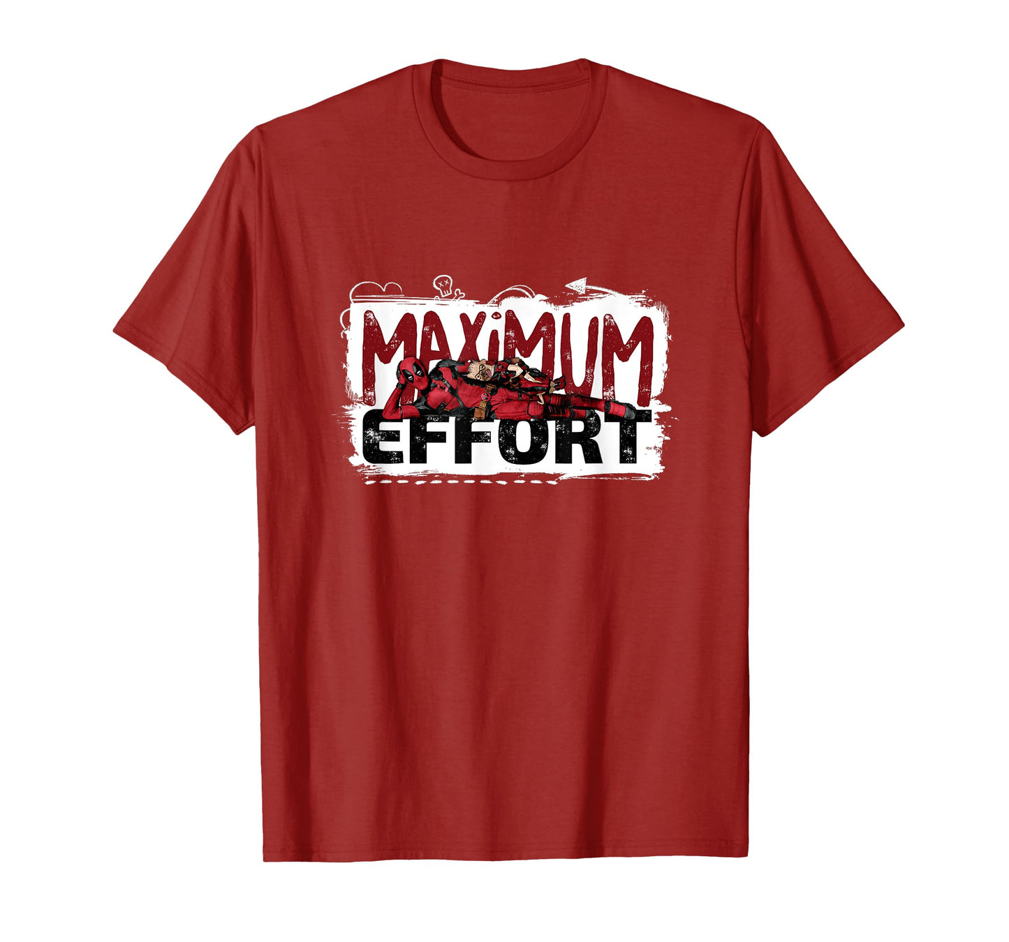Marvel Deadpool & Wolverine Maximum Effort Split Logo T-Shirt