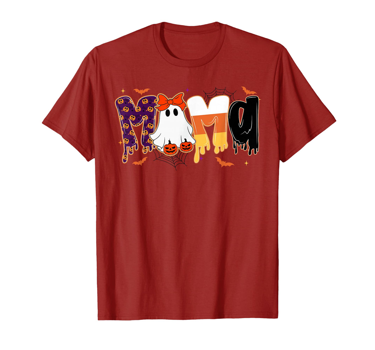 Preppy Halloween Candy Mama, Funny Spooky Ghost Pumpkin Mama T-Shirt