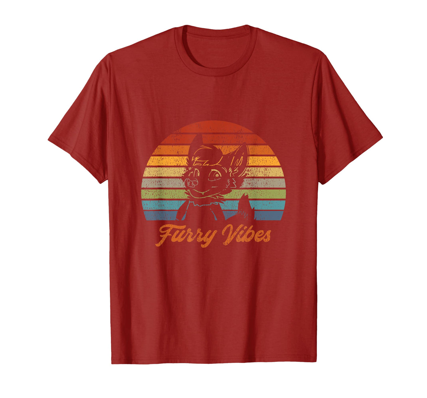 Retro Furry Fandom Furry Vibes - Cute OwO Fursuit T-Shirt
