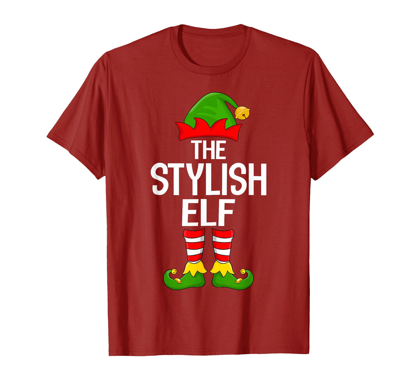 Stylish Elf Xmas Matching Family Elf Squad Christmas T-Shirt