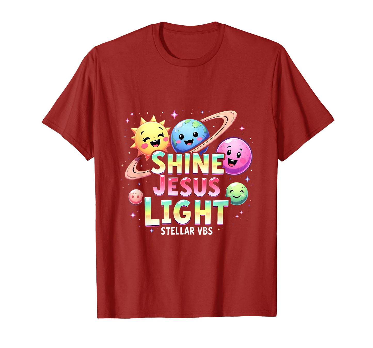 Stellar Space VBS 2025 Jesus Vacation School Camp Christian T-Shirt