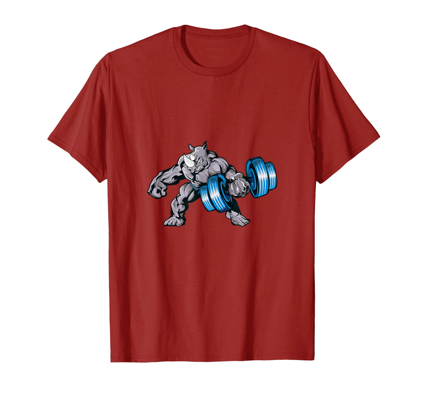 Rhino Lifting Weights Bodybuilding Beast Gym Fitness T-Shirt
