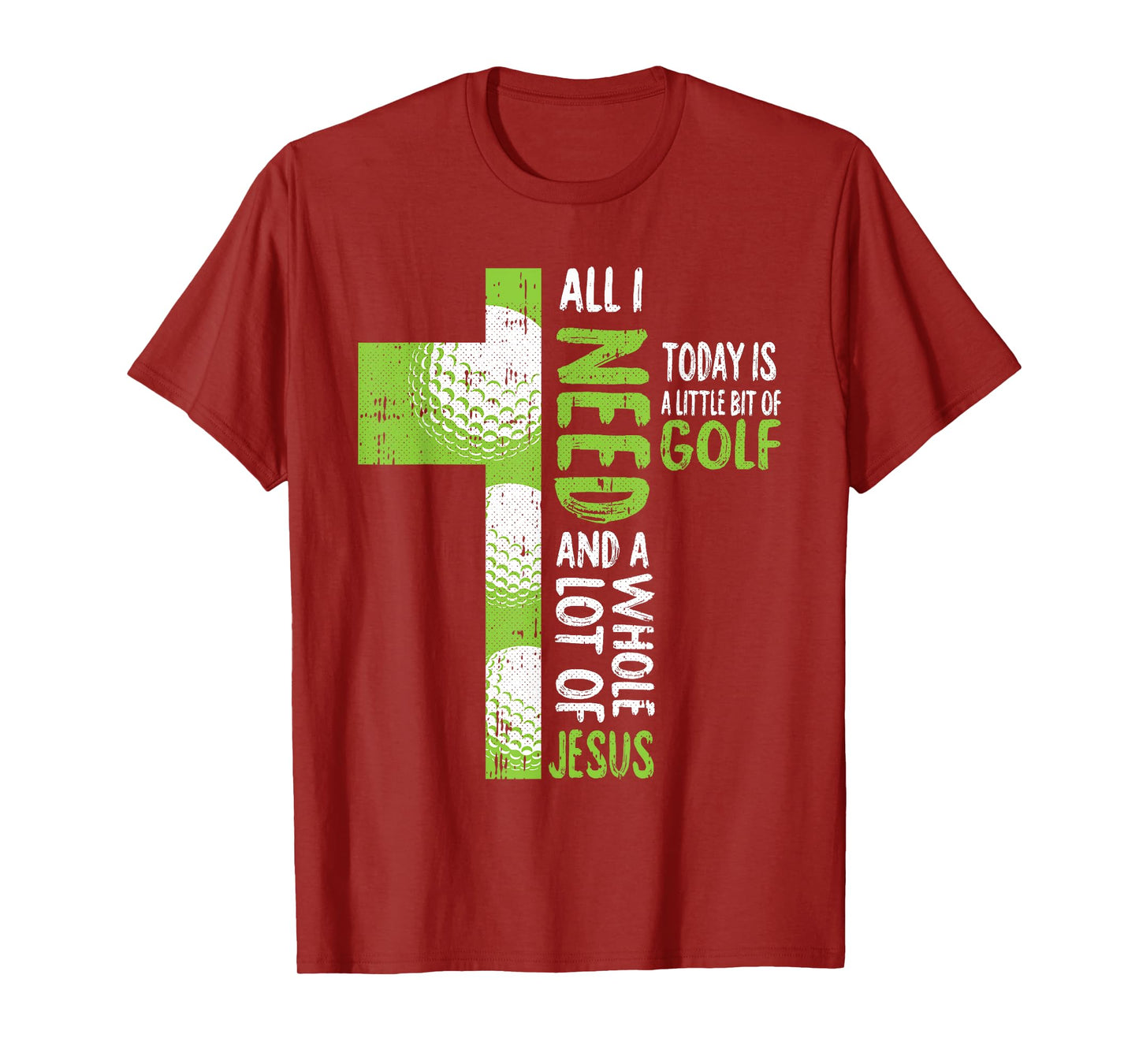 Whole Lot Of Jesus Golf Golfing Sport Lover Christian Golfer T-Shirt