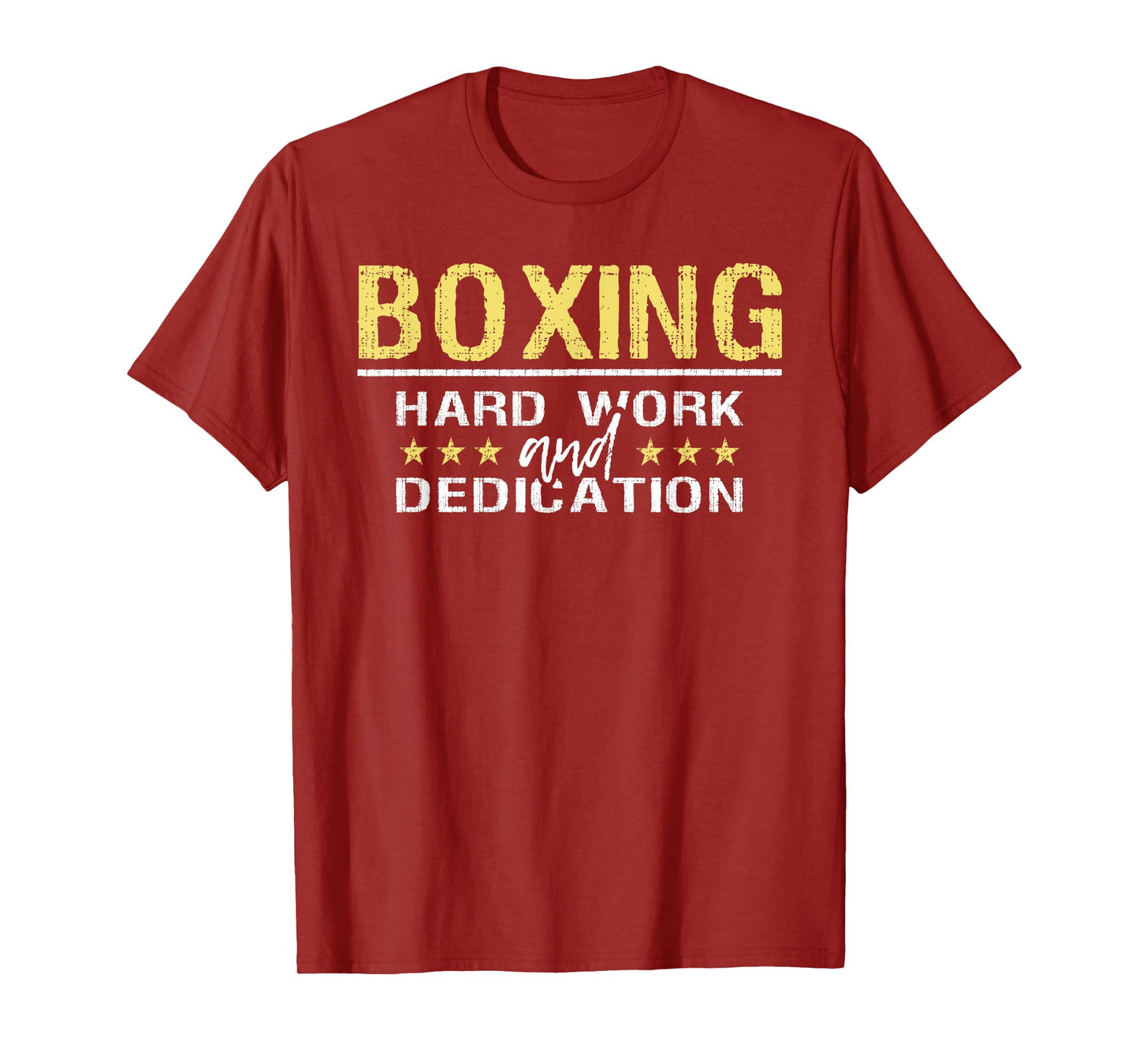 Boxing Hard Work And Dedication - Kickboxing Gym Boxer T-Shirt