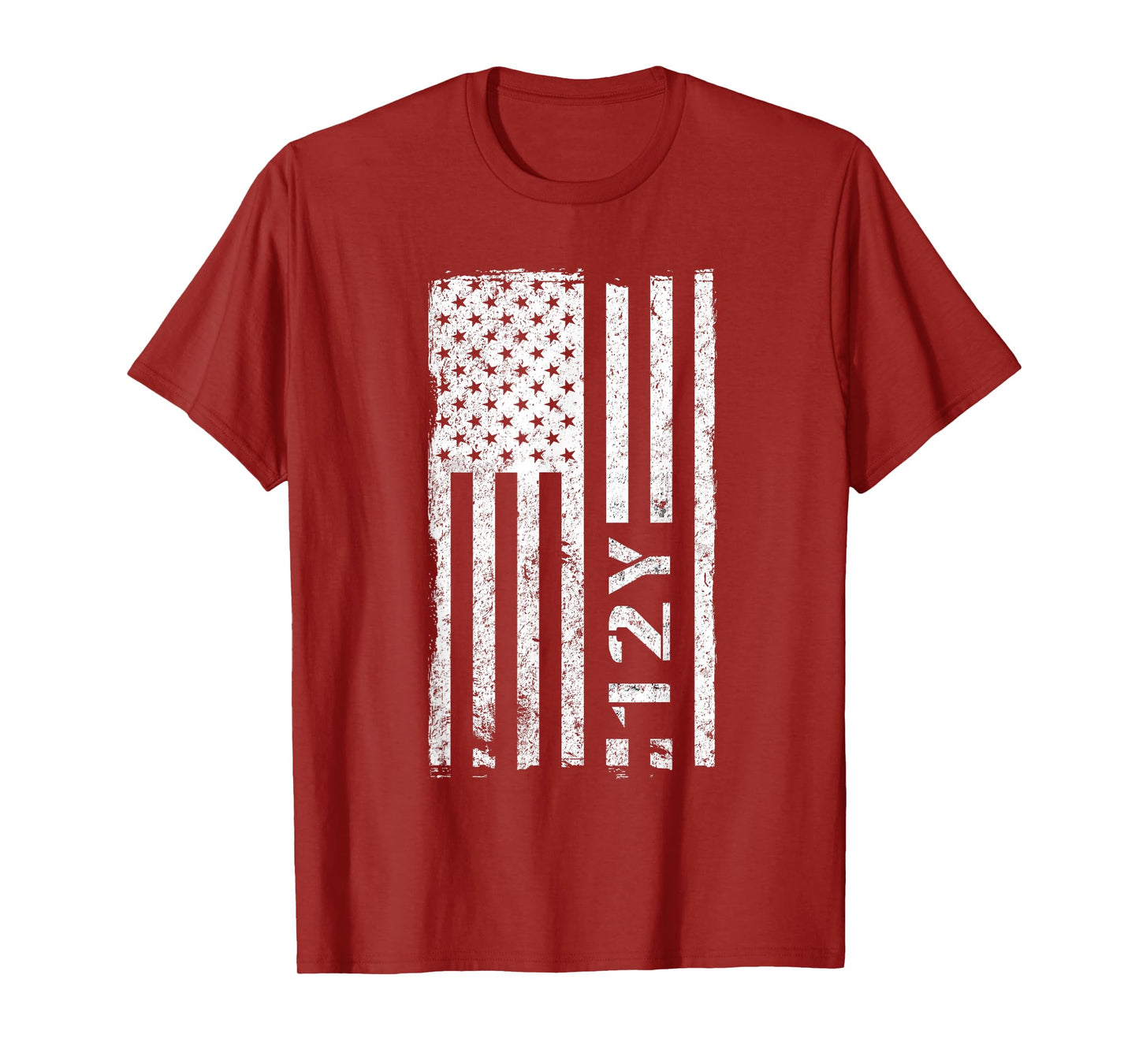 12Y Geospatial Engineer Vintage American Flag T-Shirt