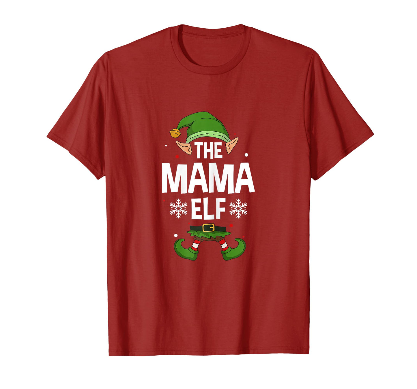 The Mama Elf Party Family Group Matching Mother X-Mas Mum T-Shirt