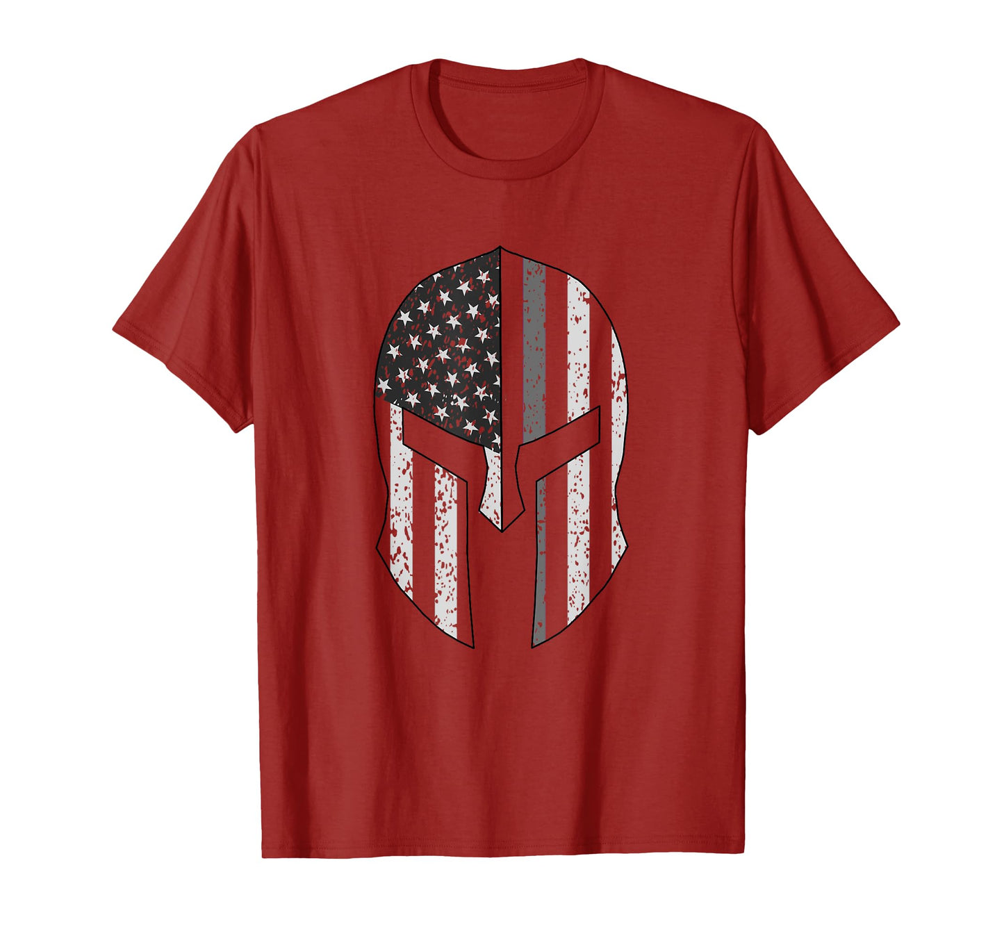 American Flag Warrior Helmet Corrections Officer T-Shirt T-Shirt