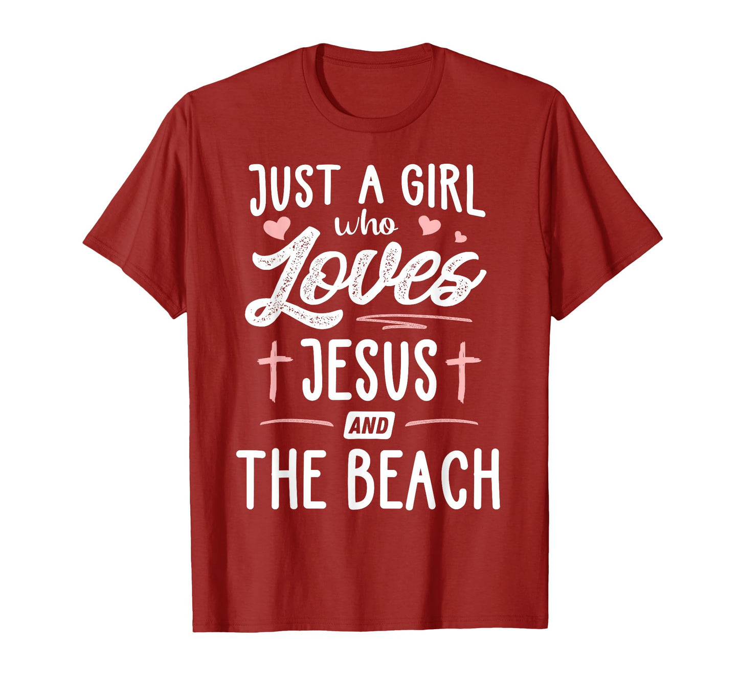 Just A Girl Who Loves Jesus And The Beach Gift Women T-Shirt