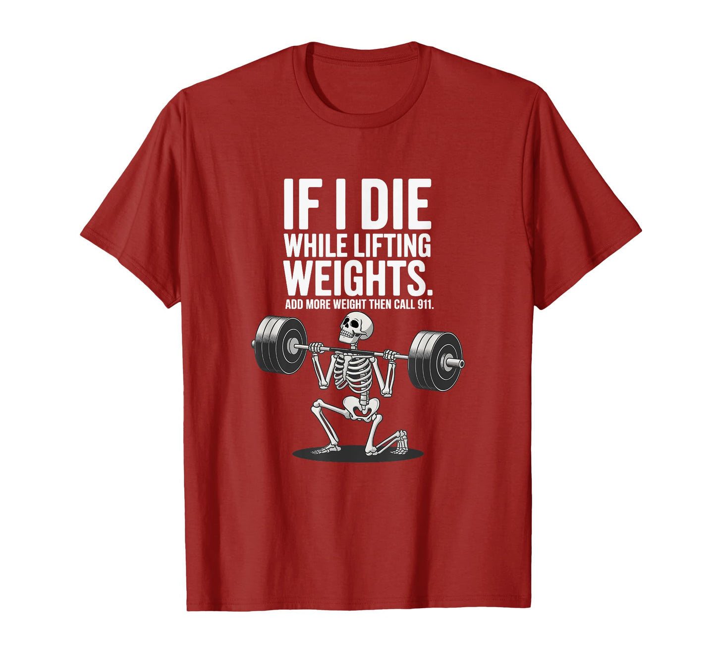 Hardcore Gym Lifter Apparel Unisex-Adults Black Small Modern Humorous Gym Skeleton Workout Fitness T-Shirt