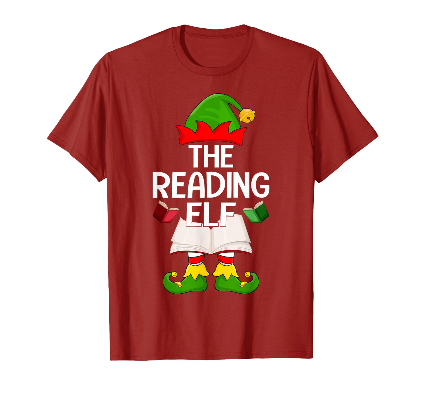 Reading Elf Xmas Family Matching Elf Squad Christmas T-Shirt