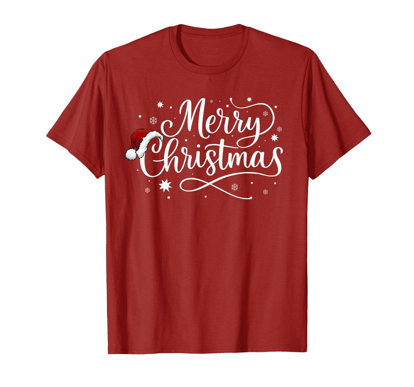 Santa Merry Christmas Xmas Snowflake Family Holiday Pajamas T-Shirt