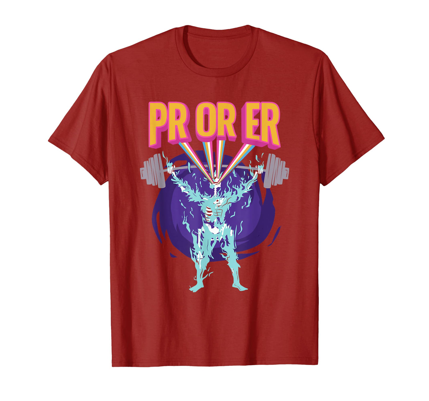 PR Or ER, Workout Bodybuilding Gym Weightlifting T-Shirt