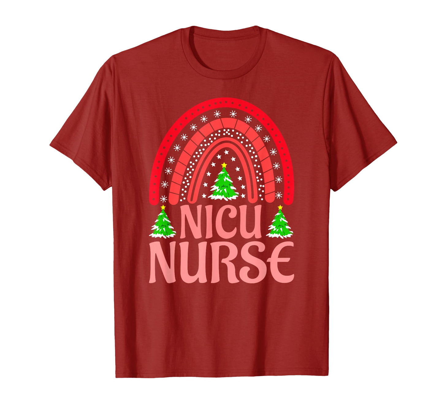 NICU Nurse Christmas Crew Nurselife Nursing Xmas T-Shirt