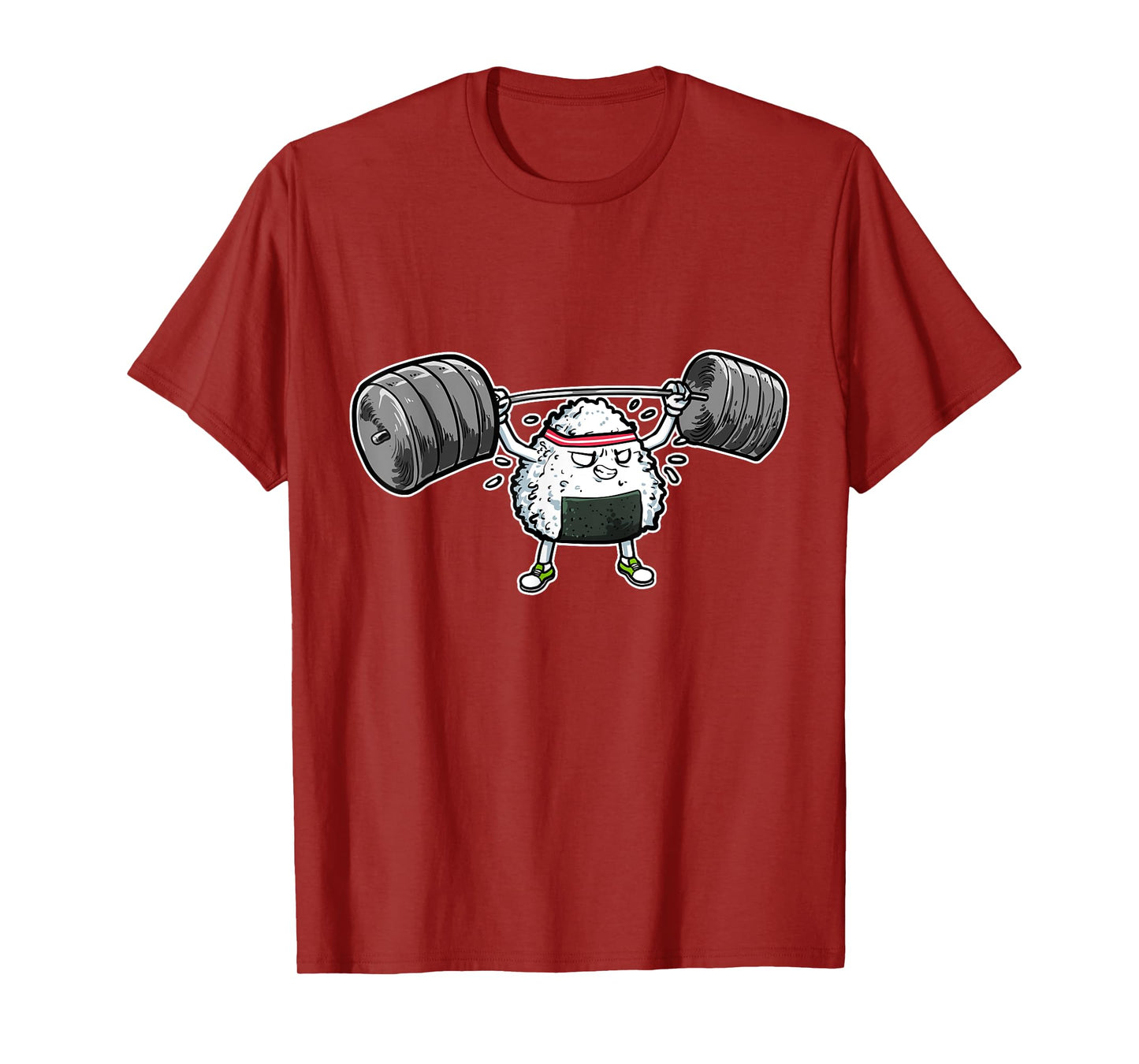 Rice Ball Japanese Food Fitness Workout Gym T-Shirt