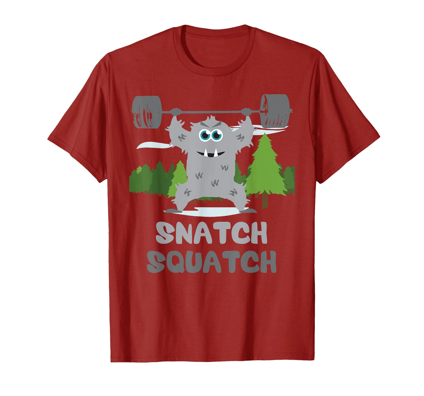 Snatch Squatch - Cartoon - Beast - Gym T-Shirt T-Shirt