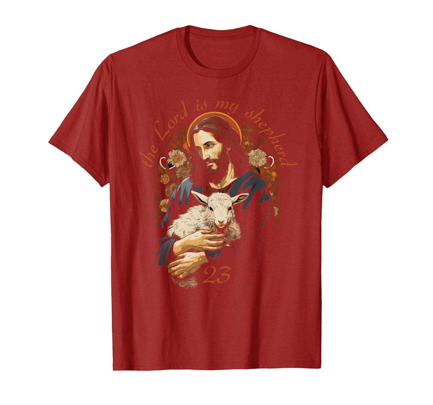 Psalm 23 Christian Bible Verse the Lord is my shepherd T-Shirt