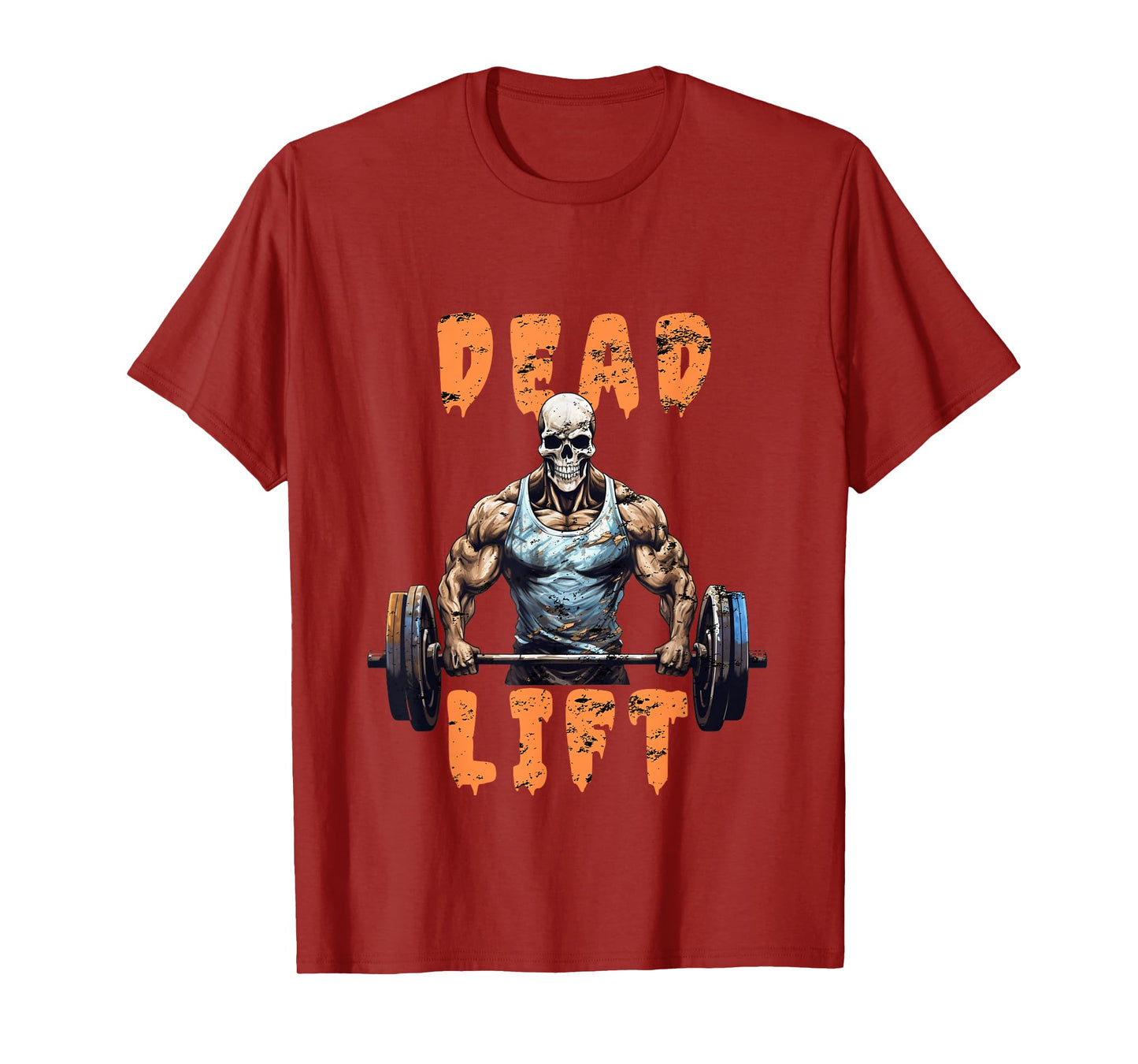 Deadlift Skeleton Gym Lifting Weights Training - Halloween T-Shirt