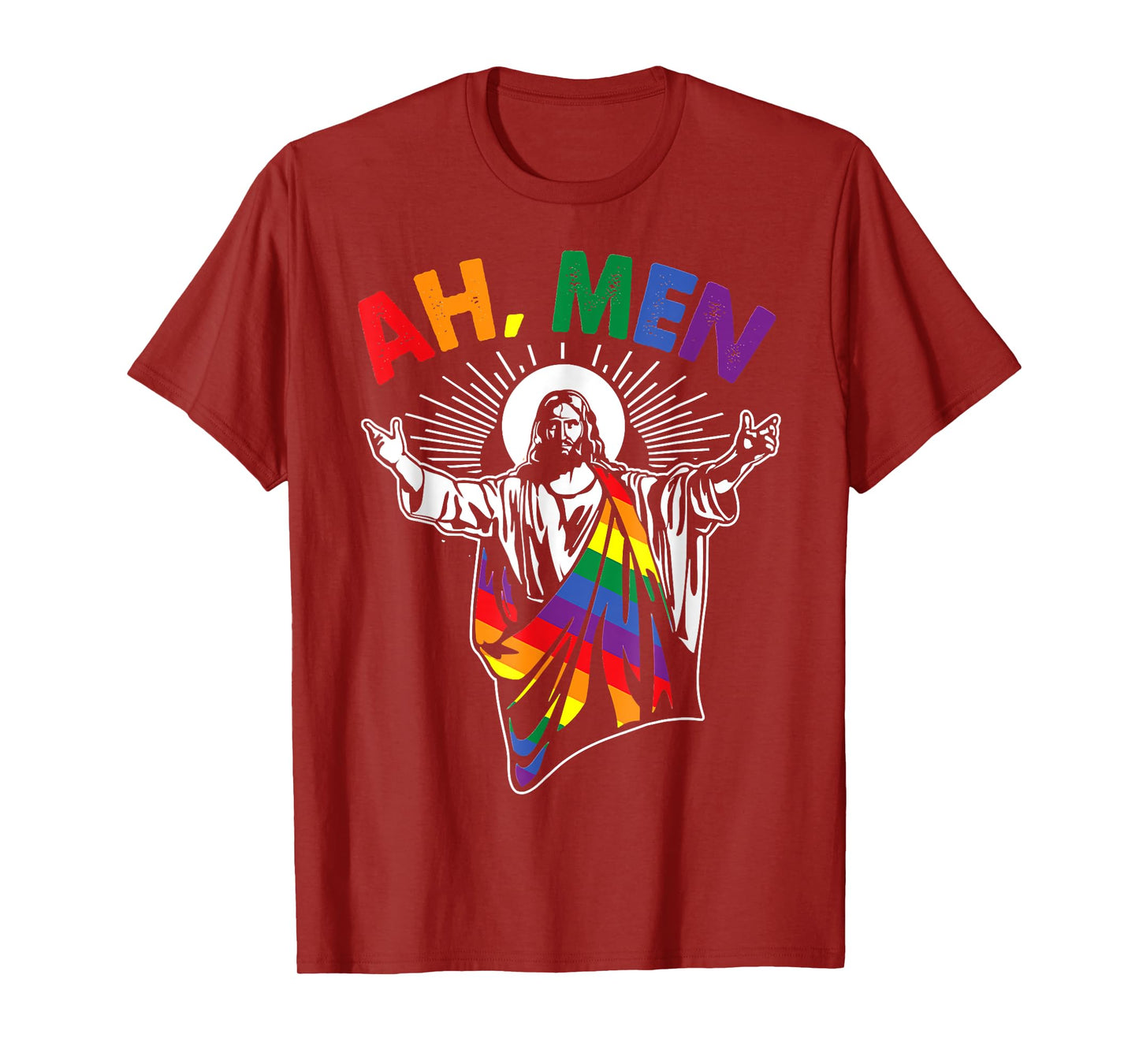 Ah Men Funny LGBT, Easter Gay, Christian Costume T-Shirt