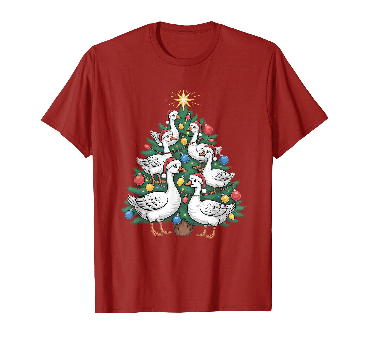 Goose Christmas Tree T-Shirt