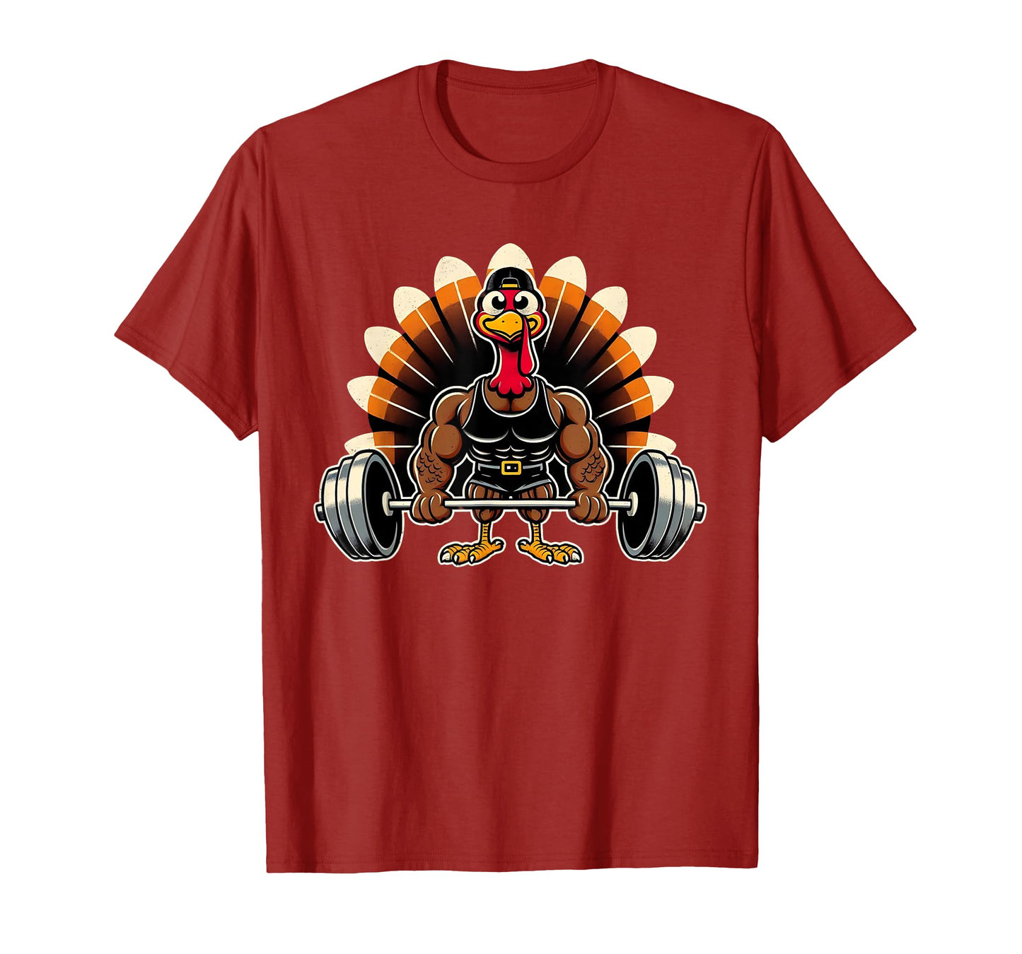 Thanksgiving Muscle Turkey Funny Leg Day Gym Body Builder T-Shirt