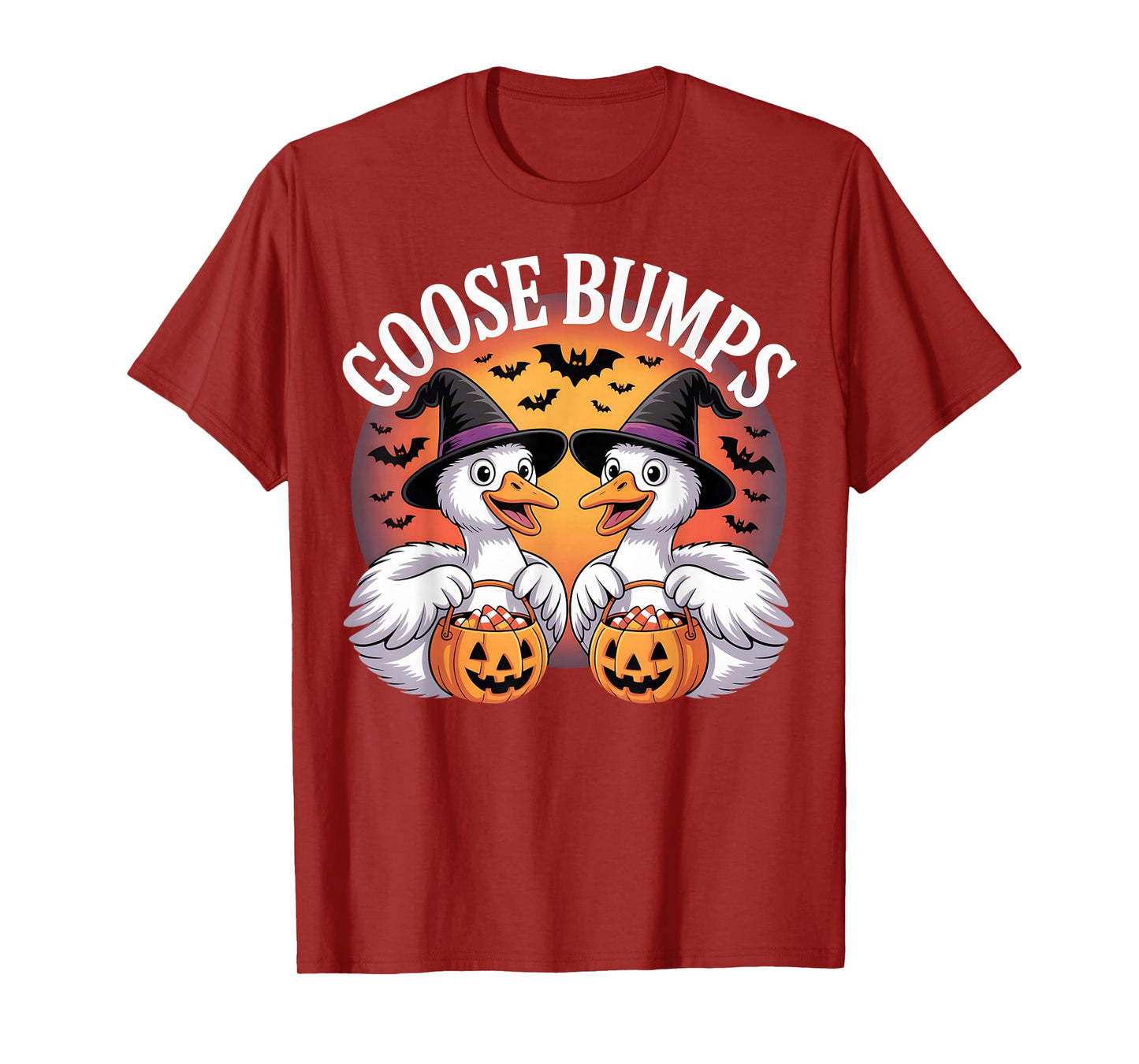 Goose Bumps Candy Corn Goose Halloween Pun T-Shirt