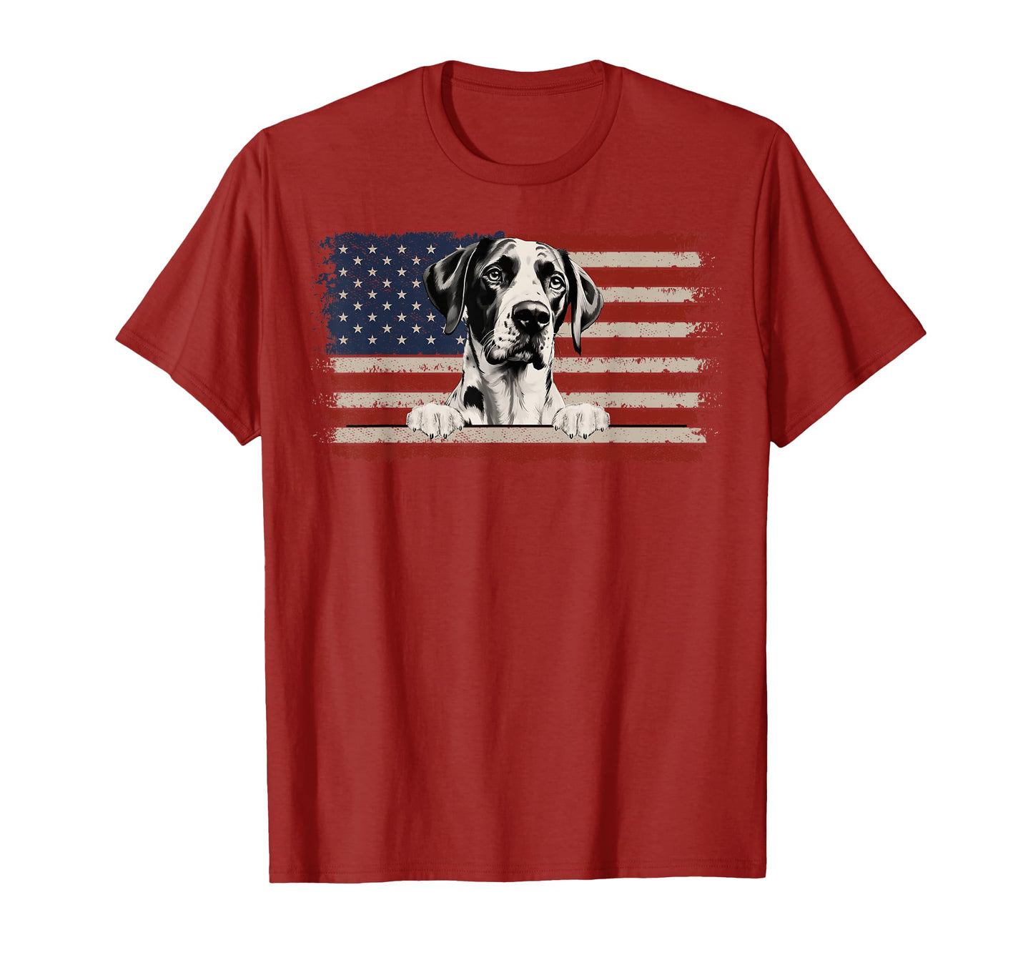 Patriotic English Pointer American Flag USA 4th of July T-Shirt