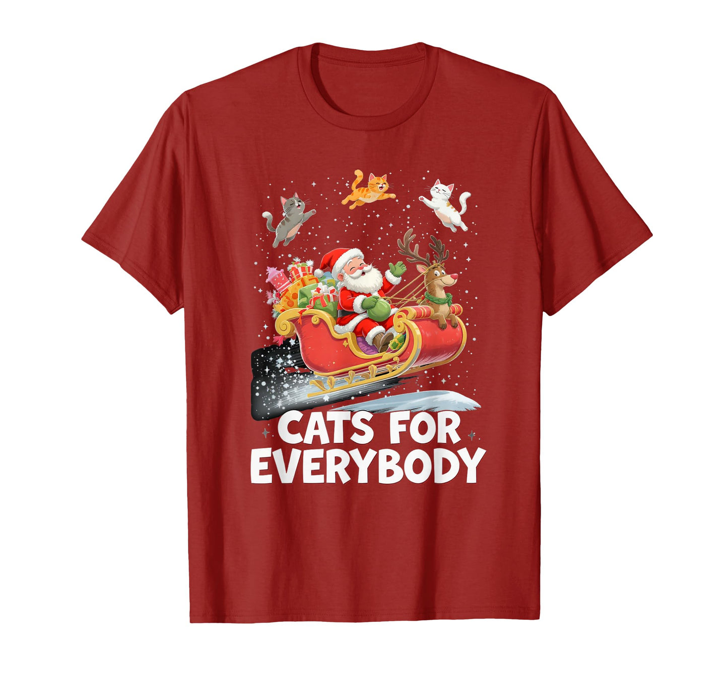 Santa’s Sleigh Ride Holiday Fun T-Shirt