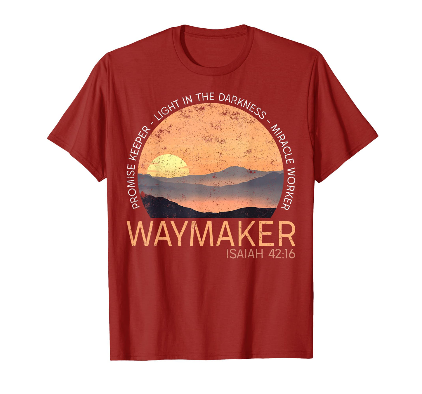 Vintage Waymaker Promise Keeper Miracle Worker Christian T-Shirt