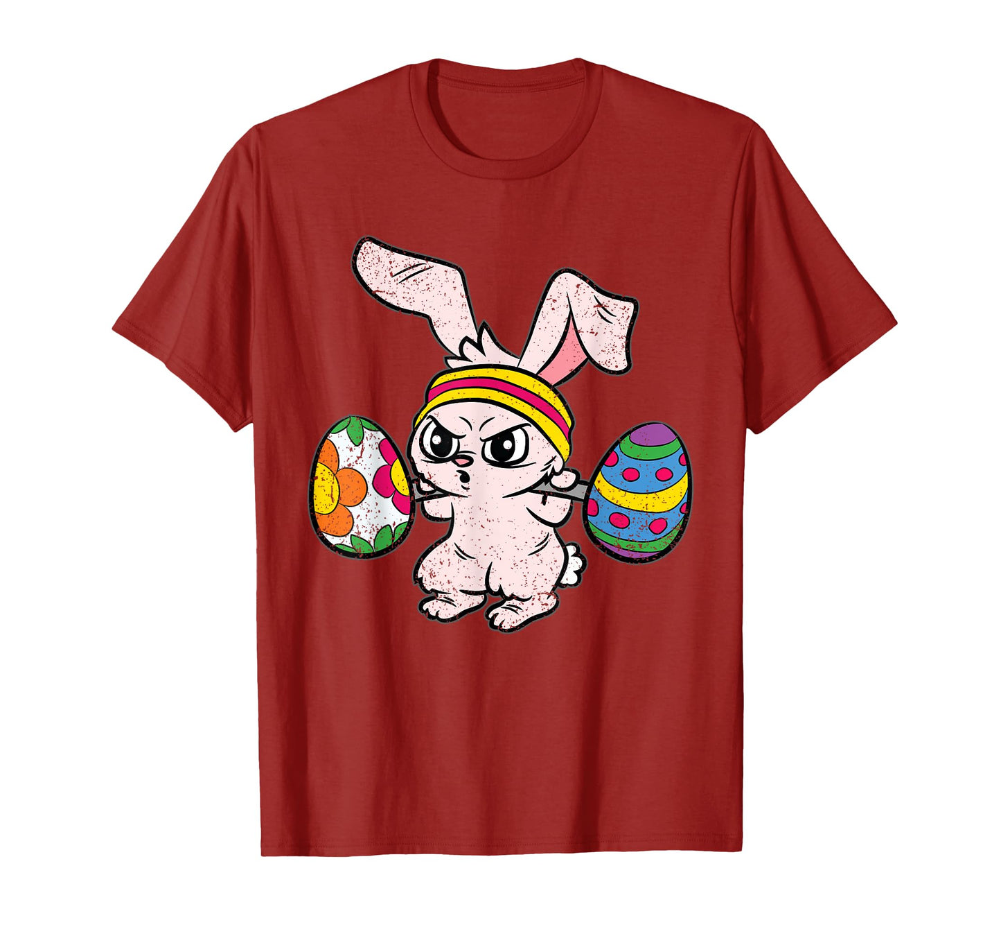 Bunny Weight Lifting Easter Cute Gym Workout Fitness Lover T-Shirt