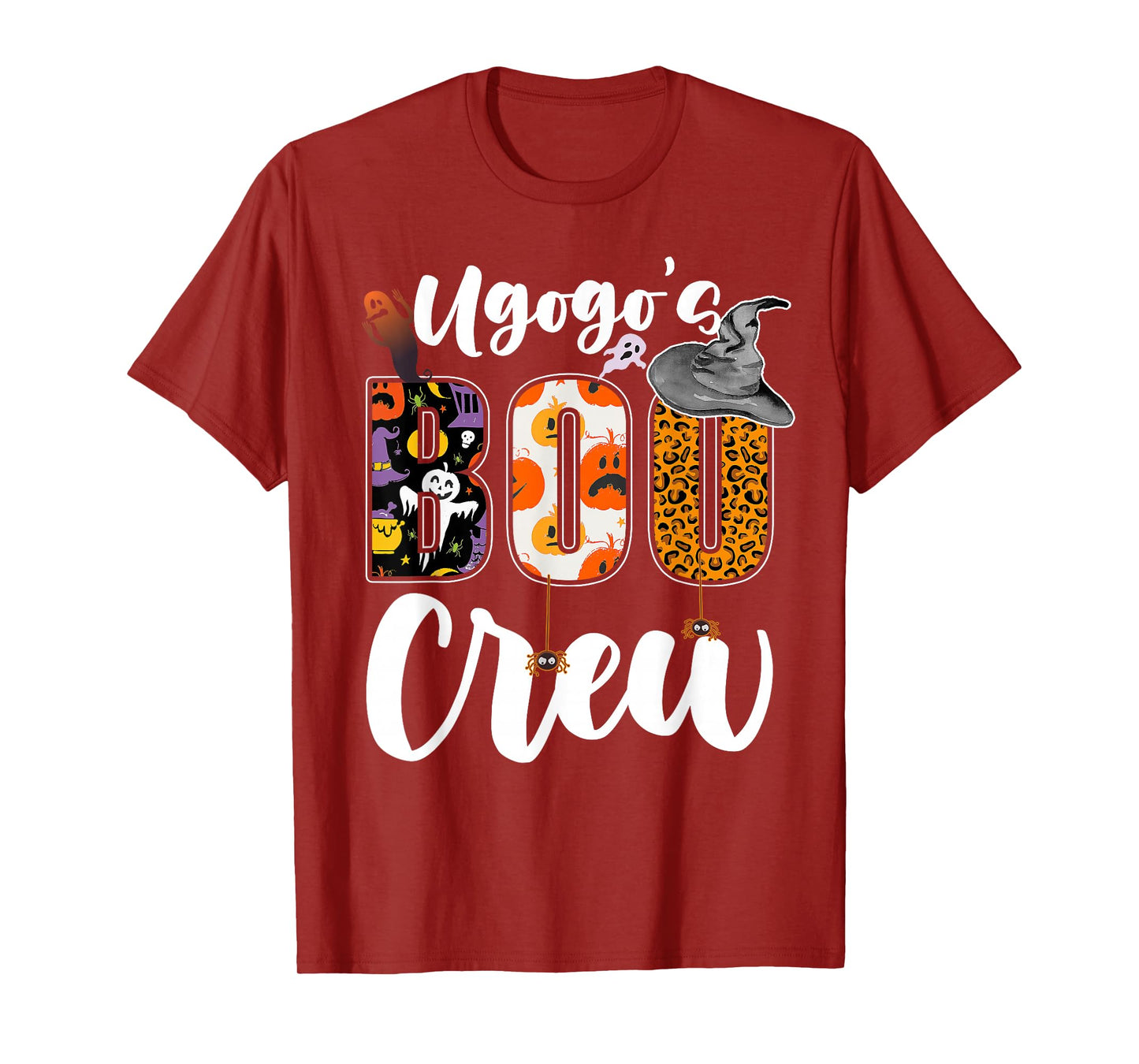Ugogo's Boo Crew Halloween Grandma Grandkids Matching T-Shirt