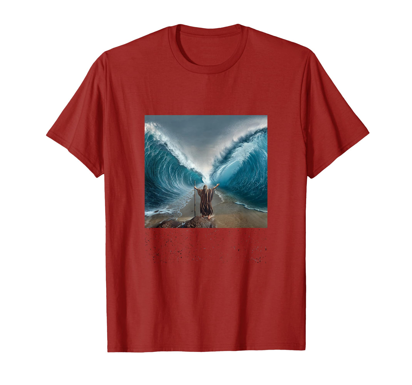 Moses Splitting Red Sea Religious Art History T-Shirt